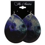 Mi Amore Cloudy Night Sky Dangle-Earrings Black/Blue