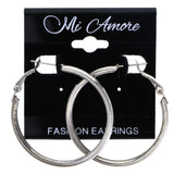 Mi Amore Hoop-Earrings Silver-Tone