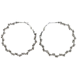 Mi Amore Hoop-Earrings Silver-Tone