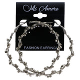 Mi Amore Hoop-Earrings Silver-Tone