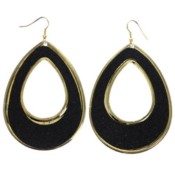 Mi Amore Dangle-Earrings Black/Gold-Tone