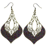 Mi Amore Antiqued Dangle-Earrings Gold-Tone/Multicolor