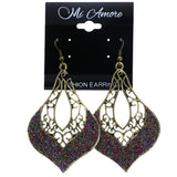 Mi Amore Antiqued Dangle-Earrings Gold-Tone/Multicolor