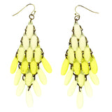 Mi Amore Ombre Chandelier-Earrings Yellow/Gold-Tone