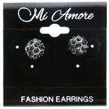 Mi Amore Post-Earrings Black