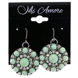 Mi Amore Dangle-Earrings Silver-Tone/Green