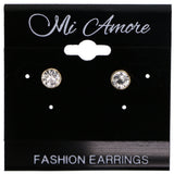 Mi Amore Stud-Earrings Gold-Tone/Silver-Tone