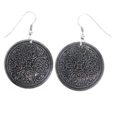 Mi Amore Antiqued Filigree Dangle-Earrings Silver-Tone