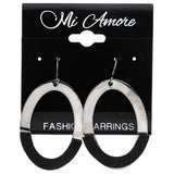 Mi Amore Dangle-Earrings Dark-Silver/Black