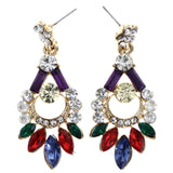 Mi Amore Drop-Dangle-Earrings Multicolor/Gold-Tone