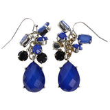 Mi Amore Dangle-Earrings Blue/Silver-Tone