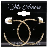 Mi Amore Dangle-Earrings Gold-Tone