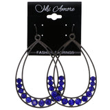 Mi Amore Dangle-Earrings Blue/Dark-Silver