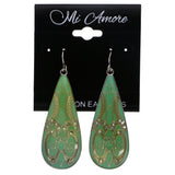 Mi Amore Dangle-Earrings Green/Gold-Tone