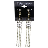 Mi Amore Antiqued Tassel Drop-Dangle-Earrings Gold-Tone & Silver-Tone