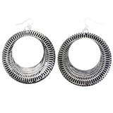 Mi Amore Antiqued Dangle-Earrings Silver-Tone