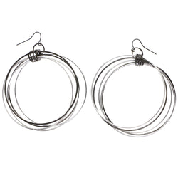 Mi Amore Dangle-Earrings Silver-Tone