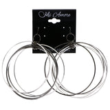 Mi Amore Dangle-Earrings Silver-Tone