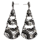 Mi Amore Drop-Dangle-Earrings Silver-Tone