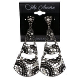 Mi Amore Drop-Dangle-Earrings Silver-Tone