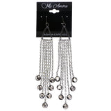 Mi Amore Dangle-Earrings Dark-Silver/Silver-Tone