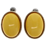 Mi Amore Post-Earrings Yellow/Gold-Tone