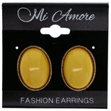 Mi Amore Post-Earrings Yellow/Gold-Tone