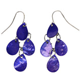 Mi Amore Chandelier-Earrings Blue/Silver-Tone