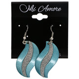 Mi Amore Dangle-Earrings Blue/Silver-Tone