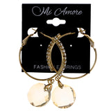 Mi Amore Hoop-Earrings Gold-Tone/Peach