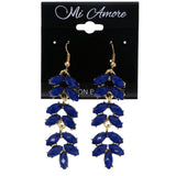 Mi Amore Dangle-Earrings Blue/Gold-Tone