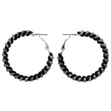 Mi Amore Hoop-Earrings Black/Blue