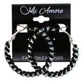 Mi Amore Hoop-Earrings Black/Blue