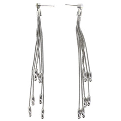 Mi Amore Drop-Dangle-Earrings Silver-Tone