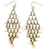 Mi Amore Ombre Chandelier-Earrings Brown/Gold-Tone