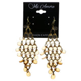 Mi Amore Ombre Chandelier-Earrings Brown/Gold-Tone