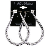 Mi Amore Hoop-Earrings Silver-Tone