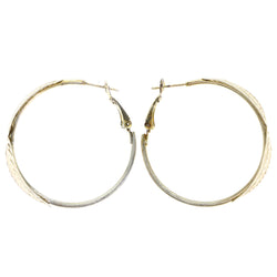 Mi Amore Leaf Hoop-Earrings Gold-Tone