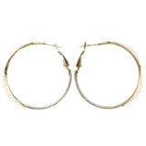 Mi Amore Leaf Hoop-Earrings Gold-Tone