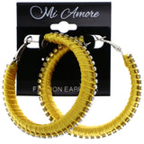 Mi Amore Hoop-Earrings Yellow/Silver-Tone