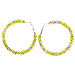 Mi Amore Hoop-Earrings Yellow/White