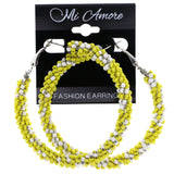 Mi Amore Hoop-Earrings Yellow/White