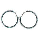 Mi Amore Hoop-Earrings Blue/Dark-Silver