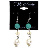 Mi Amore Dangle-Earrings Green/White