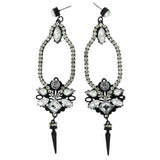 Mi Amore Drop-Dangle-Earrings Black