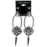 Mi Amore Drop-Dangle-Earrings Black