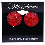 Mi Amore Post-Earrings Red