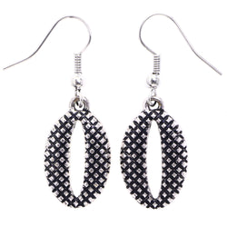 Mi Amore Antiqued Dangle-Earrings Silver-Tone