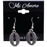 Mi Amore Antiqued Dangle-Earrings Silver-Tone