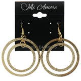 Gold-Tone Metal Dangle-Earrings